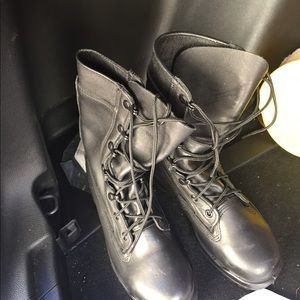 Black military boots